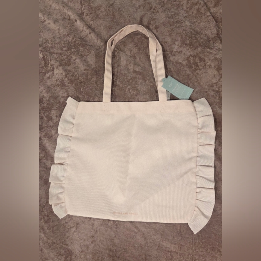 Bath And Body Works Ruffle Tote Bag